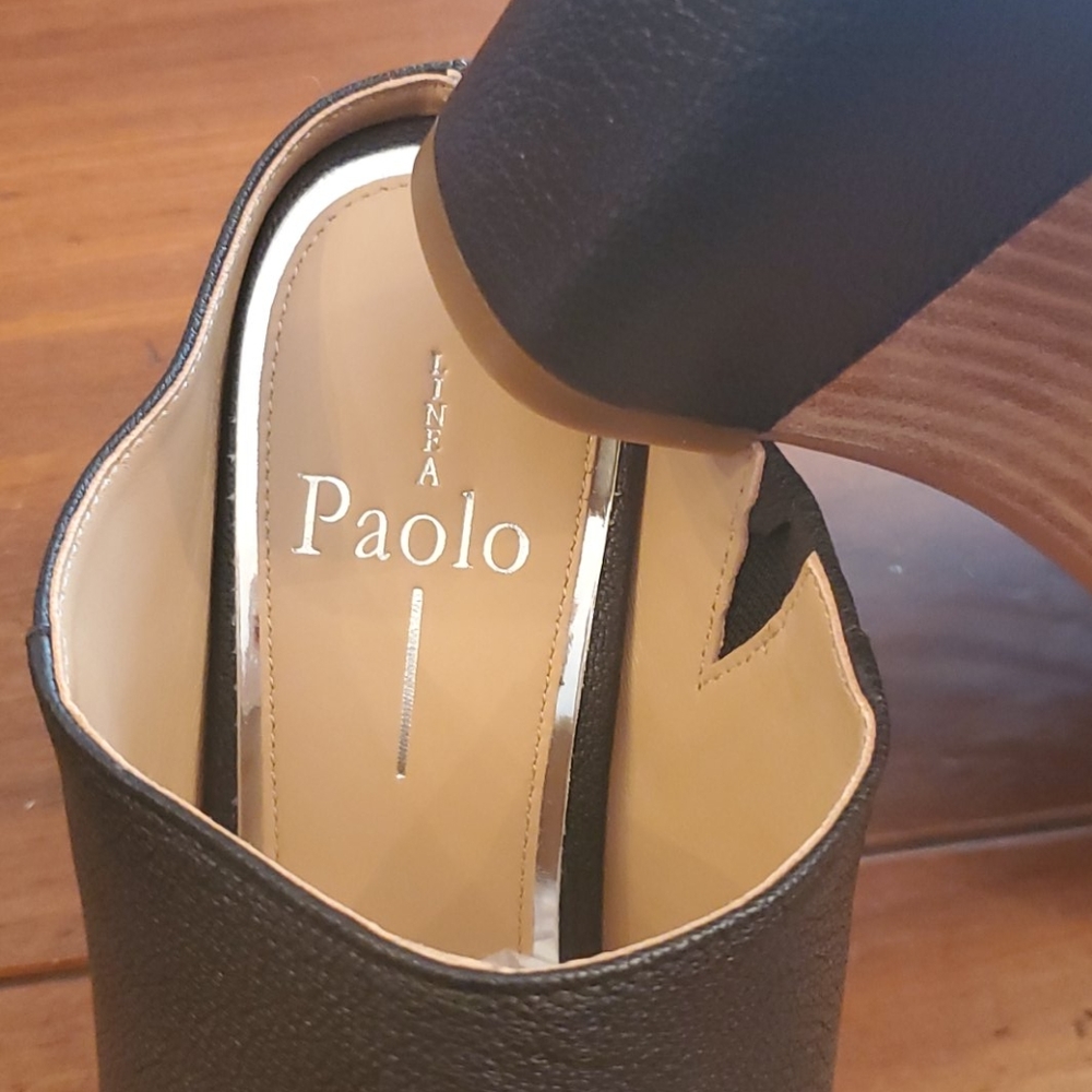 Nib linea Paolo Gaia open toe wedge slide 6.5 - Picture 2 of 4